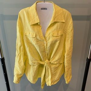 JONES NEW YORK - Pale Yellow Button Up